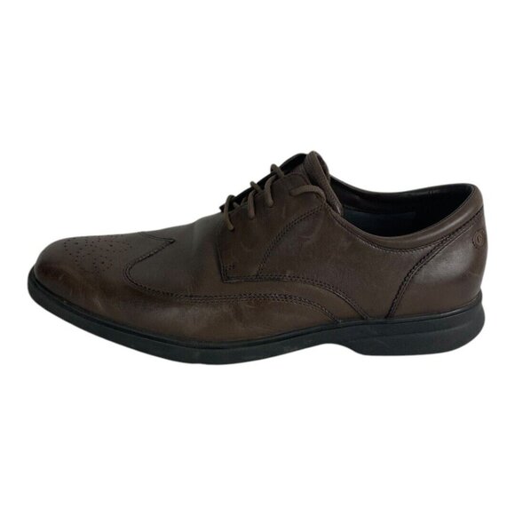 Rockport Wing Tip Mens Dress Shoe Size 11.5 Brown Leather Lace Up Comfort main image 10